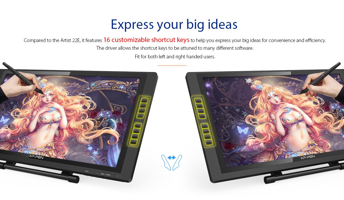 Artist 22E Pro 22inch big Screen drawing tablet for